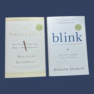 Set Of 2 Malcolm Gladwell The Tipping Point Blink National Bestseller Paperback